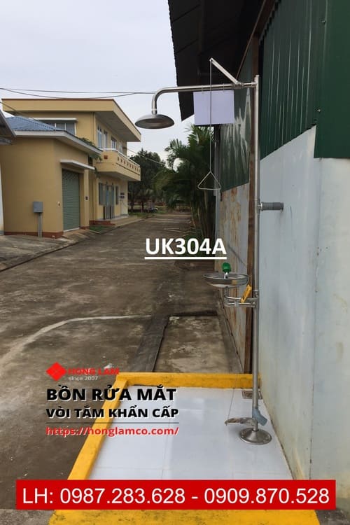 Bồn rửa mắt và tắm khẩn cấp UK304A