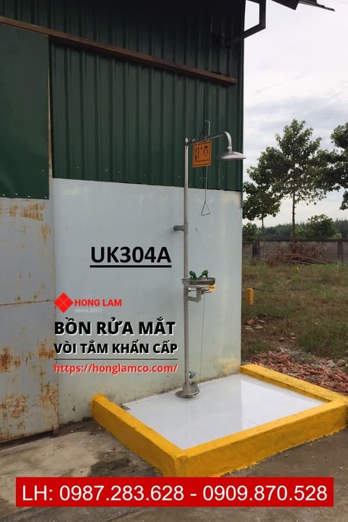 Bồn rửa mắt và tắm khẩn cấp UK304A