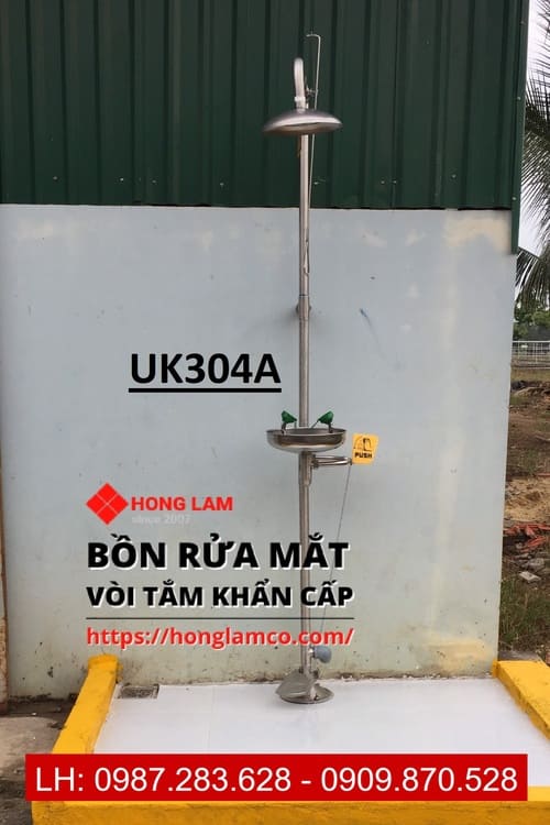 Bồn rửa mắt và tắm khẩn cấp UK304A