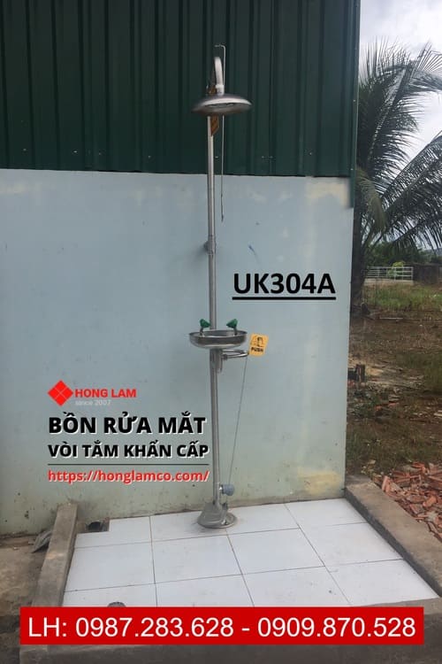 Bồn rửa mắt và tắm khẩn cấp UK304A
