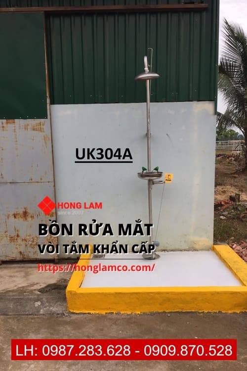 Bồn rửa mắt và tắm khẩn cấp UK304A