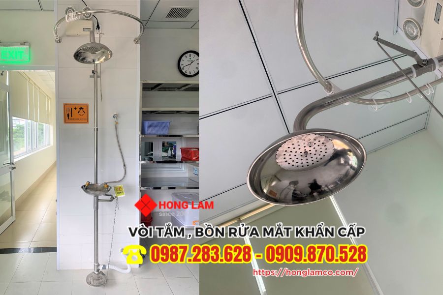 bồn rửa mắt vòi tắm khẩn cấp