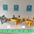 Bồn rửa mắt khẩn cấp gắn tường phù hợp cho địa điểm nào
