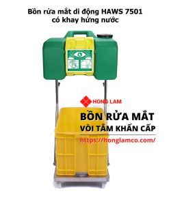Bồn Rửa Mắt Di Động Haws 7501 có khay hứng nước