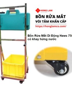 Bồn Rửa Mắt Di Động Haws 7501 có khay hứng nước