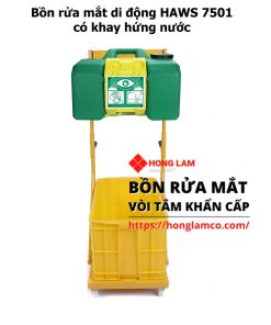 Bồn Rửa Mắt Di Động Haws 7501 có khay hứng nước