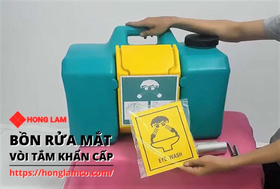 Giải pháp Bồn rửa mắt di động cho công trình xây dựng, sự kiện ngoài trời