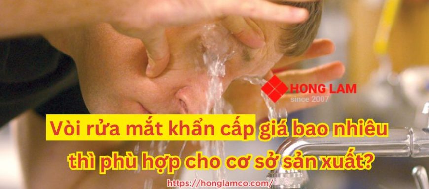 Vòi rửa mắt khẩn cấp cho cơ sở sản xuất giá bao nhiêu thì phù hợp?