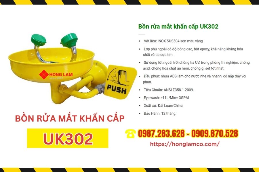 Lắp Đặt Bồn Rửa Mắt UK302