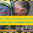 Chọn vị trí lắp đặt bồn rửa mắt cố định khẩn cấp cần lưu ý những gì?